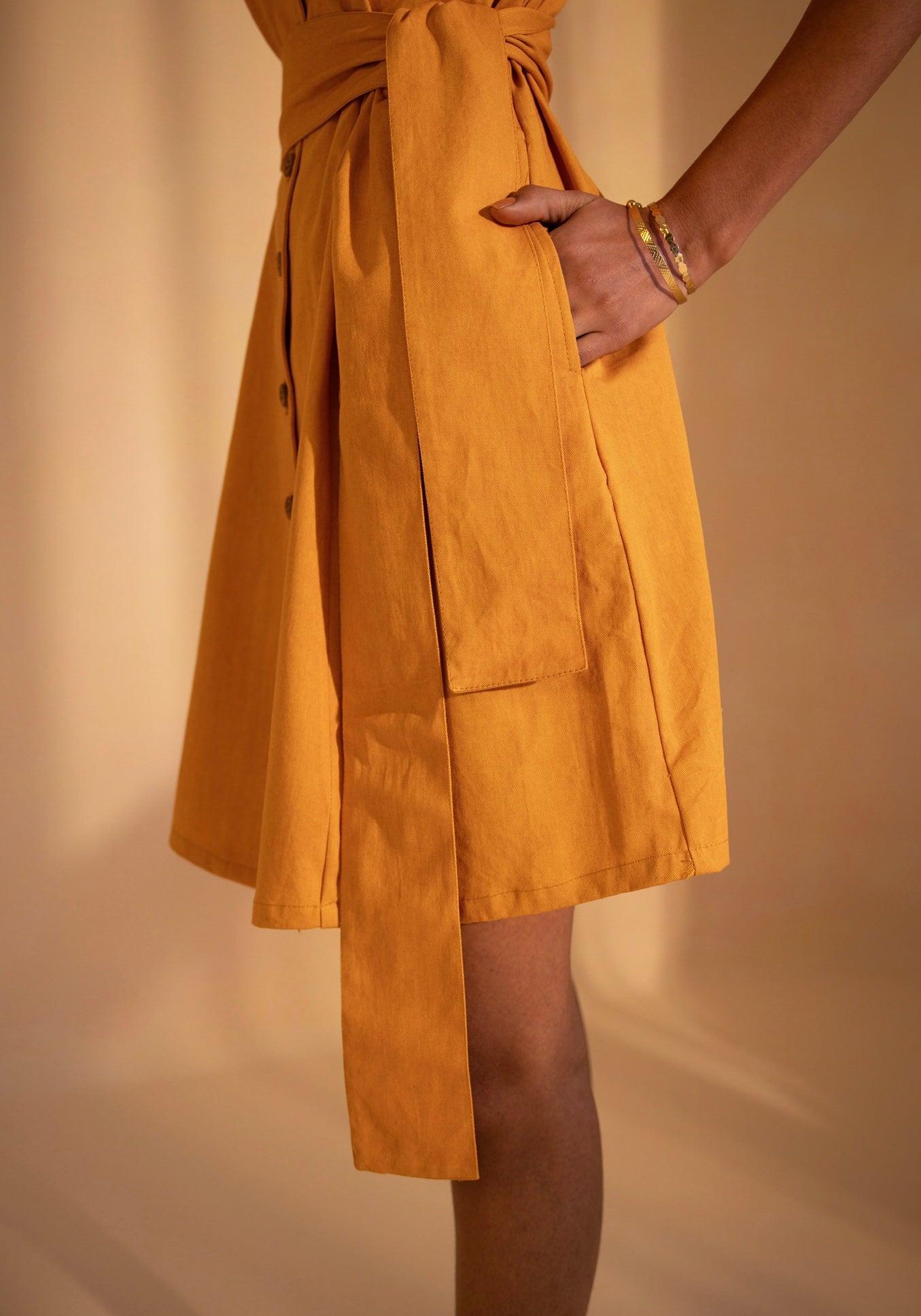 Sunlit Grace Mini Dress