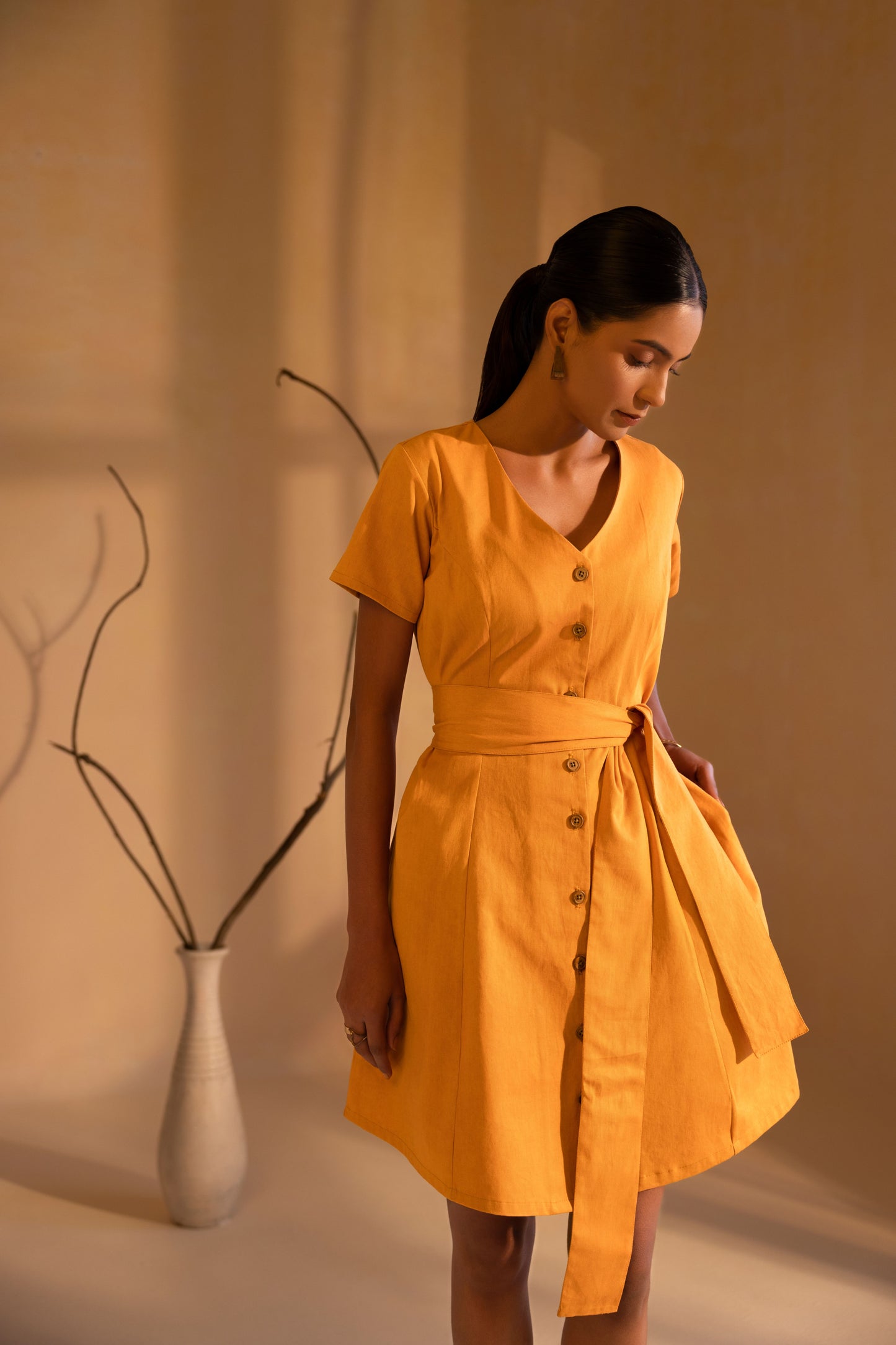 Sunlit Grace Mini Dress