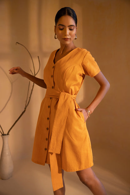 Sunlit Grace Mini Dress