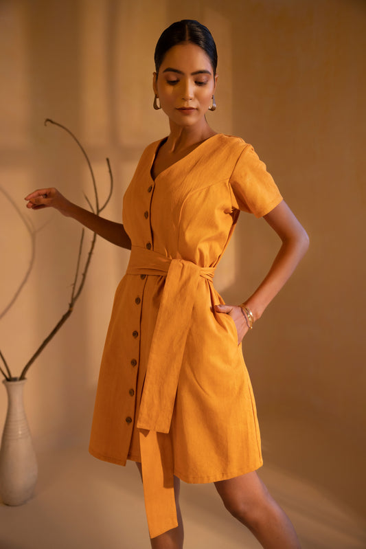 Sunlit Grace Mini Dress