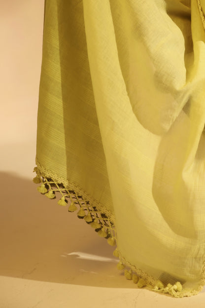 Meadow Mist Handwoven Saree
