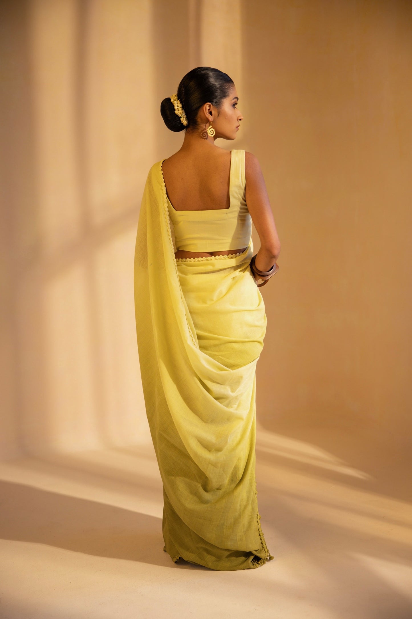 Meadow Mist Handwoven Saree