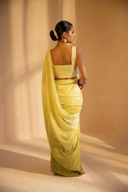 Meadow Mist Handwoven Saree