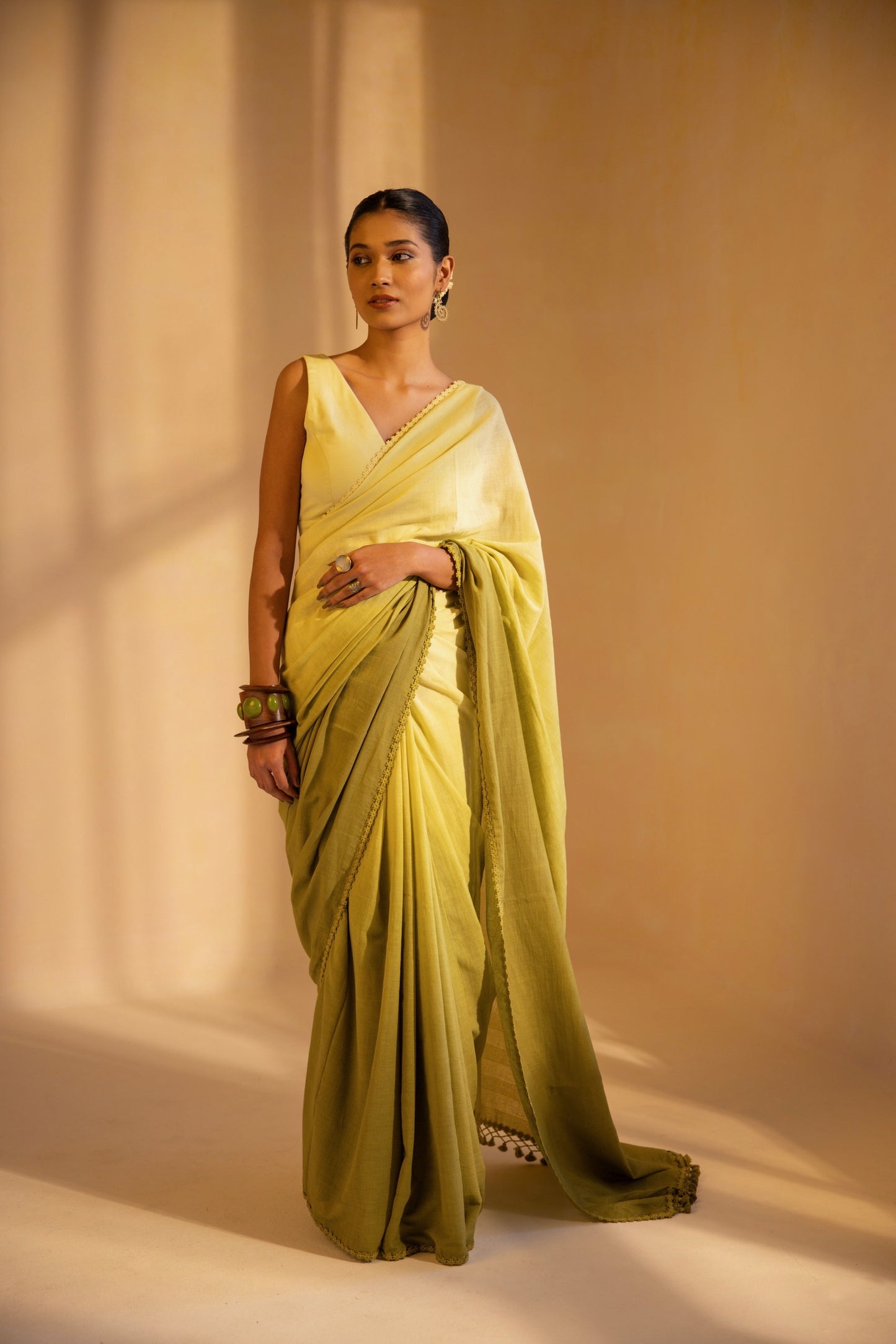 Meadow Mist Handwoven Saree