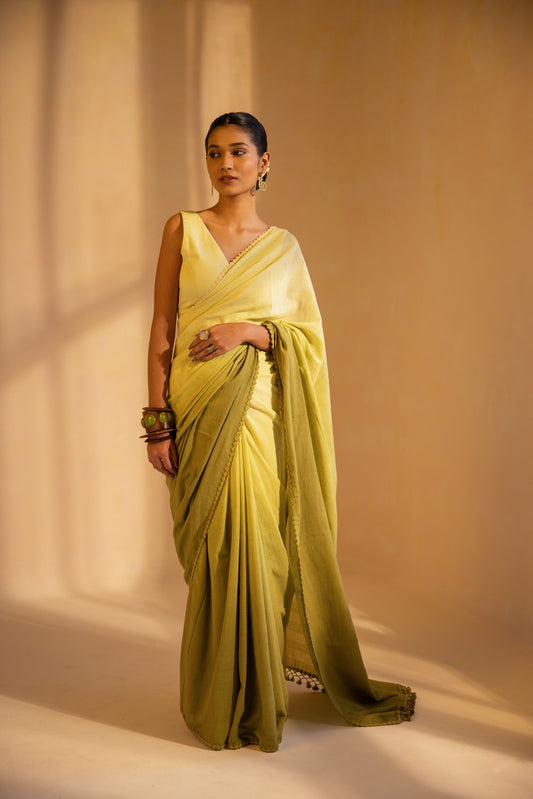 Meadow Mist Handwoven Saree