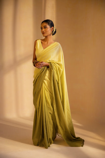 Meadow Mist Handwoven Saree