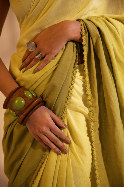 Meadow Mist Handwoven Saree