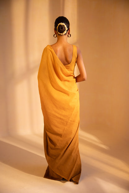 Amber Dusk Handwoven Saree